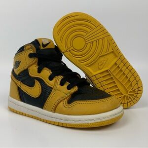 Nike Air Jordan 1 Retro High OG TD 'Pollen' AQ2665-701 Toddler Size 8C